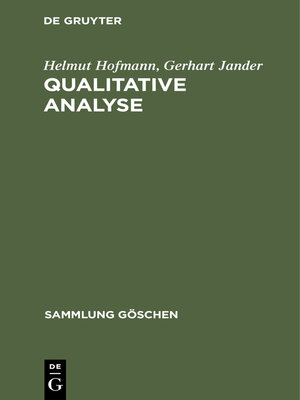 cover image of Qualitative Analyse